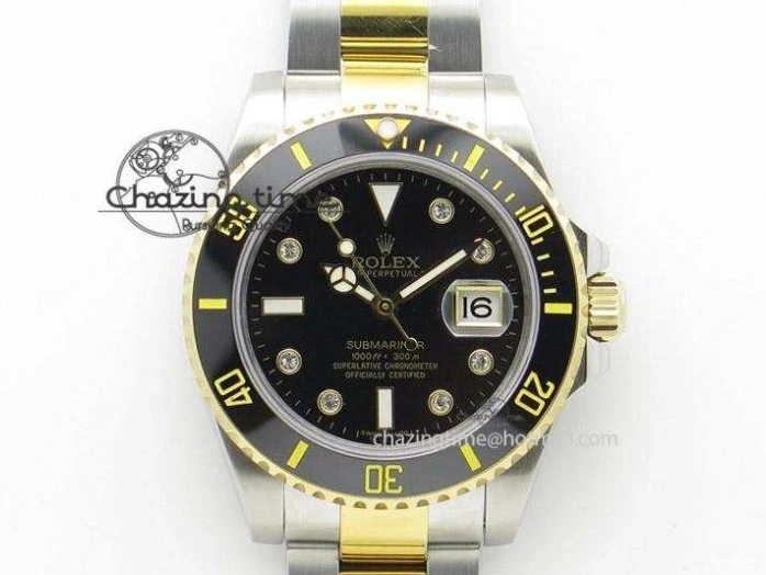 MiroTime 0203 WaterResistant Datejust 31mm 278273 SS YG BP Maker Best Edition Black Sticks Markers Dial on SS YG Oyster Bracelet 2718